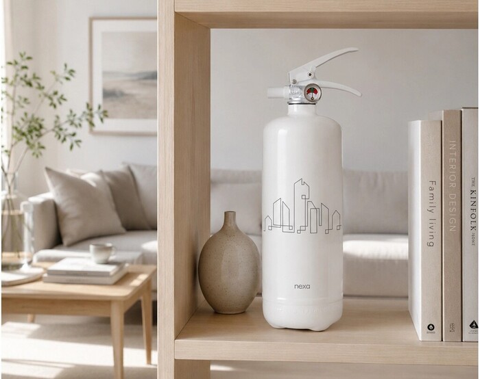 Brandsläckare Design Line City Vit 2 kg Nexa